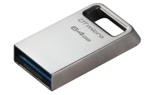 Kingston USB memorija KINGSTON DTMC3G2/64GB/DataTraveler Micro/3.2/srebrna